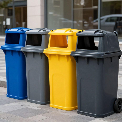 Transforme Seu Espaço em um Ambiente Sustentável com um Conjunto de Lixeiras para Coleta Seletiva